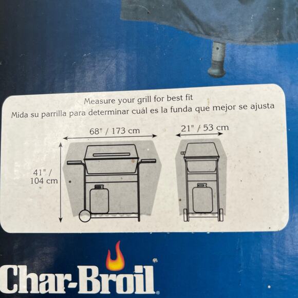 Char-Broil Twilight Blue 68” grill cover universal fit - Picture 3 of 4